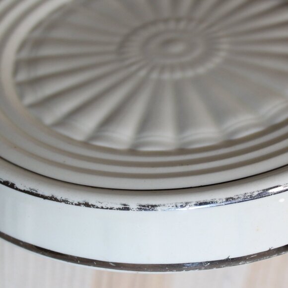 VTG CLUB ALUMINUM PRODUCTS CO HEAT RESISTO TABLE TILE TRIVET CERAMIC 1950's - Picture 9 of 14